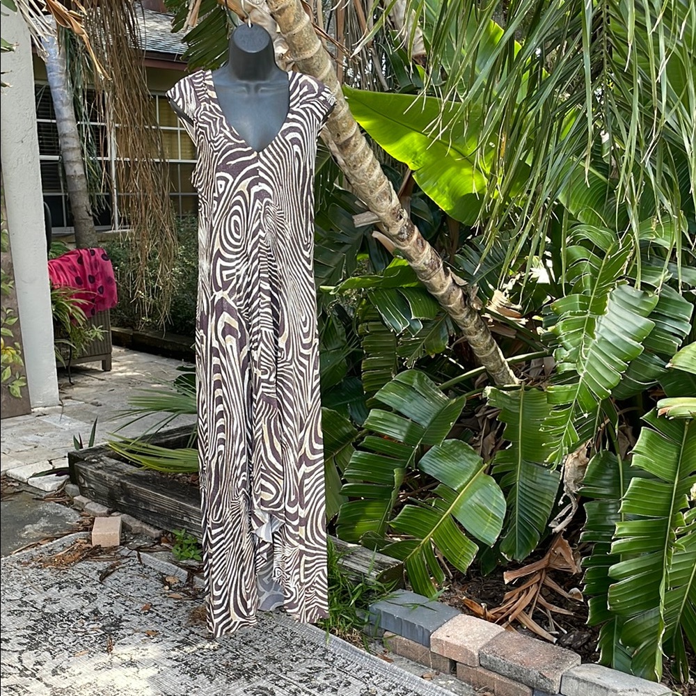 Bali collection zebra print Hilow swing dress